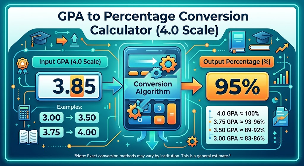 4.0 gpa to percentage calculator