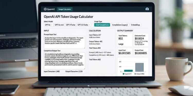 openai api token usage calculator