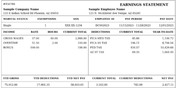 Paystub Generator