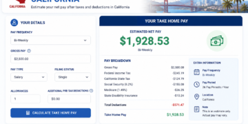 take home pay calculator california