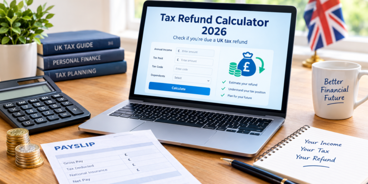 Tax Refund Calculator 2026 for estimating UK tax refunds and dependents